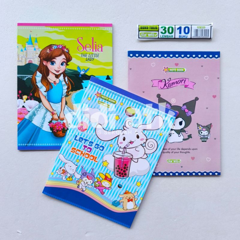 

Buku Tulis Murah 30 Lembar Karakter Cewek 1 Pak (Isi 10 Pcs)