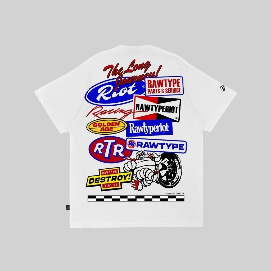 Kaos RAWTYPE RIOT Collase Tees Tshirt Kaos Racing
