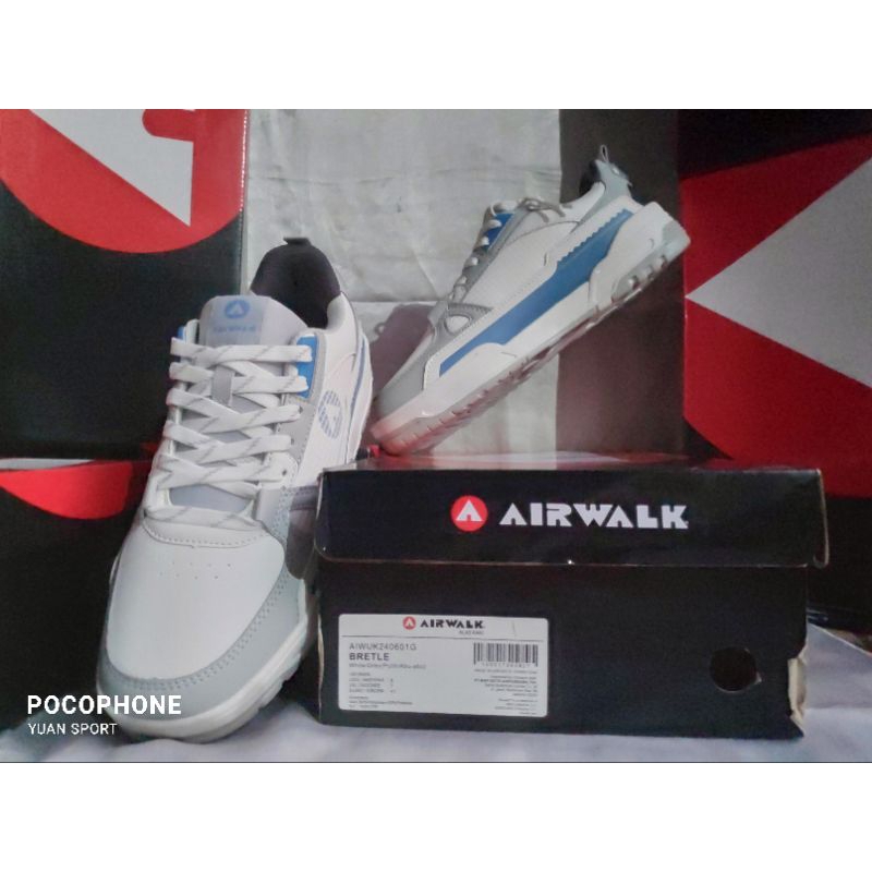 Yuan - Sport - Original - Sepatu - Sneakers - Airwalk - Bretle - Blue