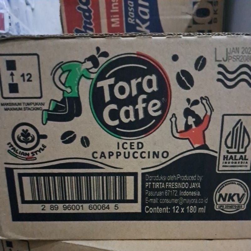 

tora cafe iced cappuccino 1 dus isi 12 botol