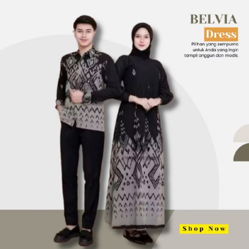 Dress Belvia  Couple Pasangan Lamaran Prewedding Kondangan