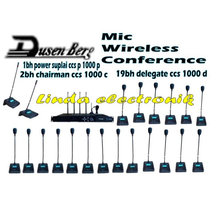 mic meja wireless conference system dusenberg ccs p 1000 p ccs c 1000 2 chairman 19 delegate ccs d 1