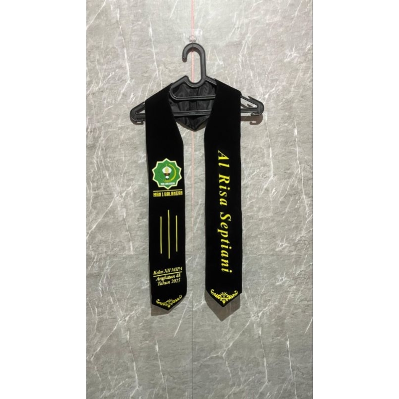 selempang costume ( Wisuda unlam / uniska / UIN / UMB / STIKIP PGRI kuliah, PPG, kelulusan sekolah T