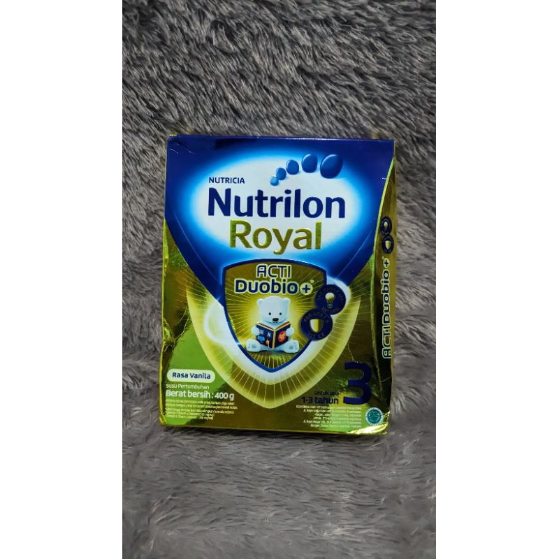 

Nutrilon Royal 3 Rasa Vanila Susu Bubuk Pertumbuhan 400 gram | Desimaenshop