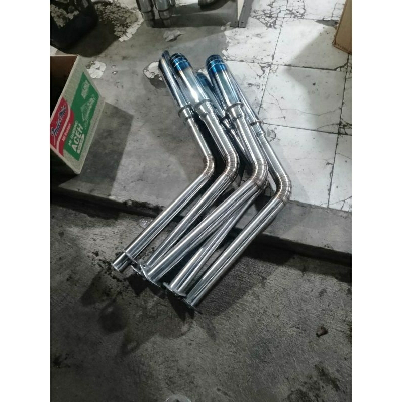 Knalpot Cumi Darat TANPA FLEKSIBEL L300 Traga Grandmax