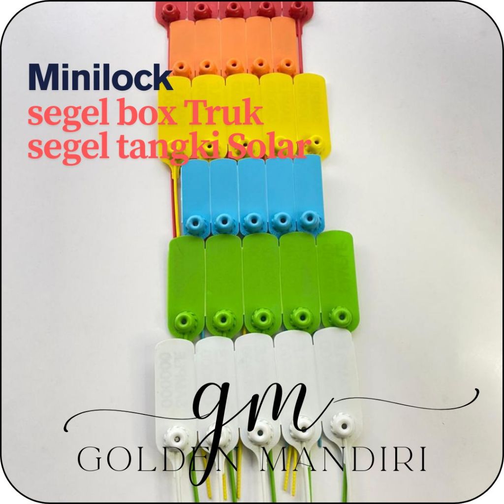 Segel Plastik Minilock 250, Segel Box Truk, Segel Tangki Solar, Segel Kontainer