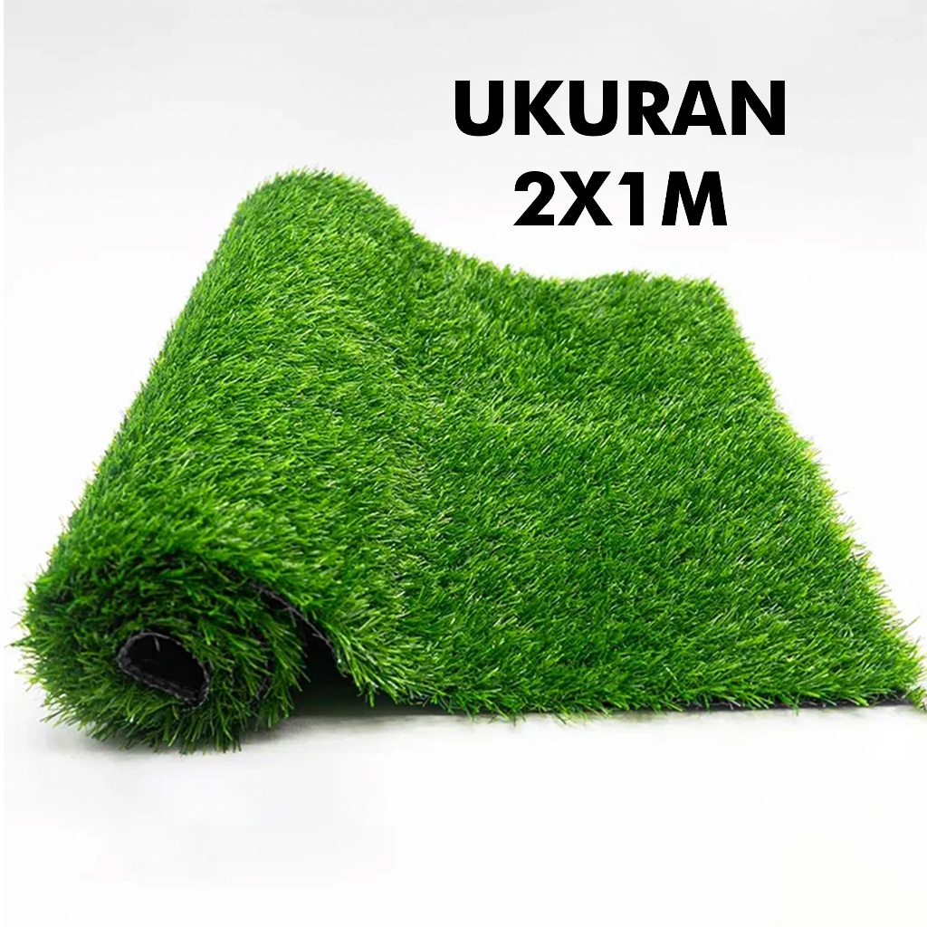 Karpet Rumput Sintetis Swiss Rumput Hijau Artificial / Rumput Sintetis Meteran