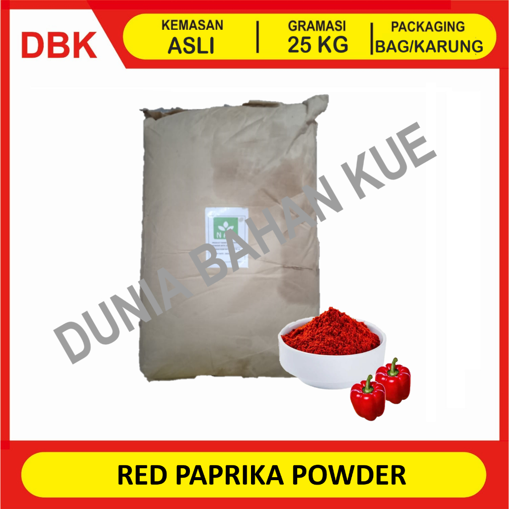 

RED PAPRIKA POWDER - 1 BAG 25 KG / BUBUK PAPRIKA MERAH / PAPRIKA BUBUK MURNI
