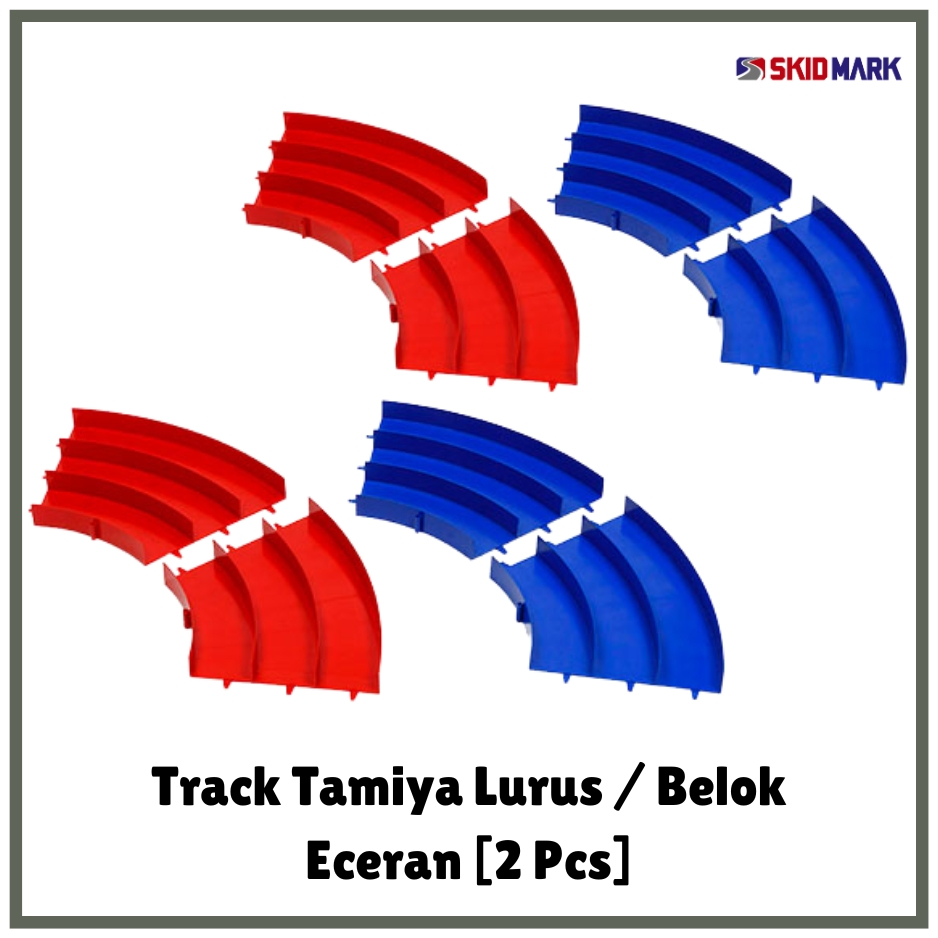 Track Tamiya 3 Jalur Lurus Belok Eceran [2 Pcs] Mini 4WD (IMAGE)