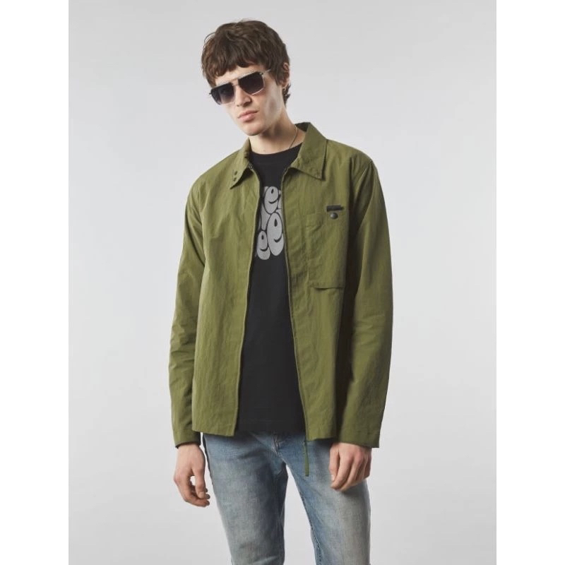Pretty Green Heaton Overshirt In Olive