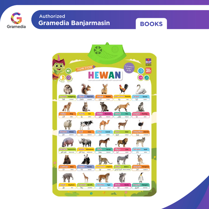 Gramedia Banjarmasin - Sound Poster Bip Bip: Hewan