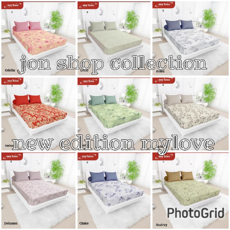 MY LOVE ORIGINAL- Sprei ukuran jumbo 200x200 tinggi 30cm mylove