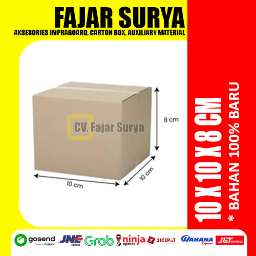 

Karton Box Murah Berkualitas Bekasi (10x10x8cm) Bahan Baru 100%