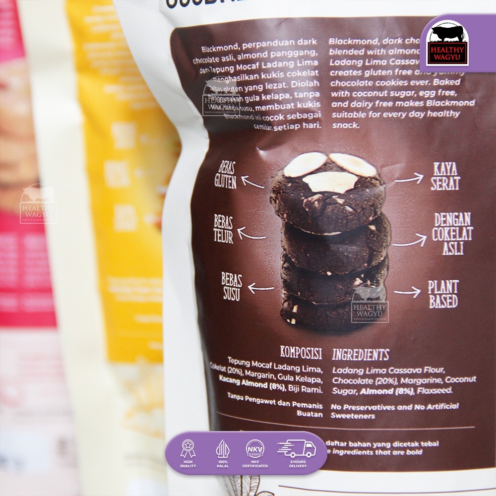 

RB22 Cookies Sehat Berprotein & Gluten Free Ladang Lima 80-180gr Healthy Wagyu