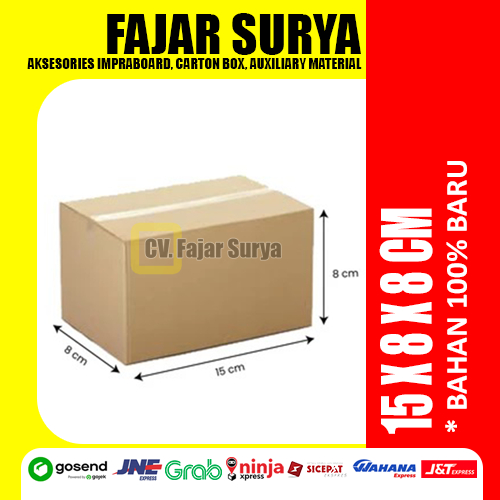 

Karton Box Murah Berkualitas Bekasi (15x8x8cm) Bahan Baru 100%
