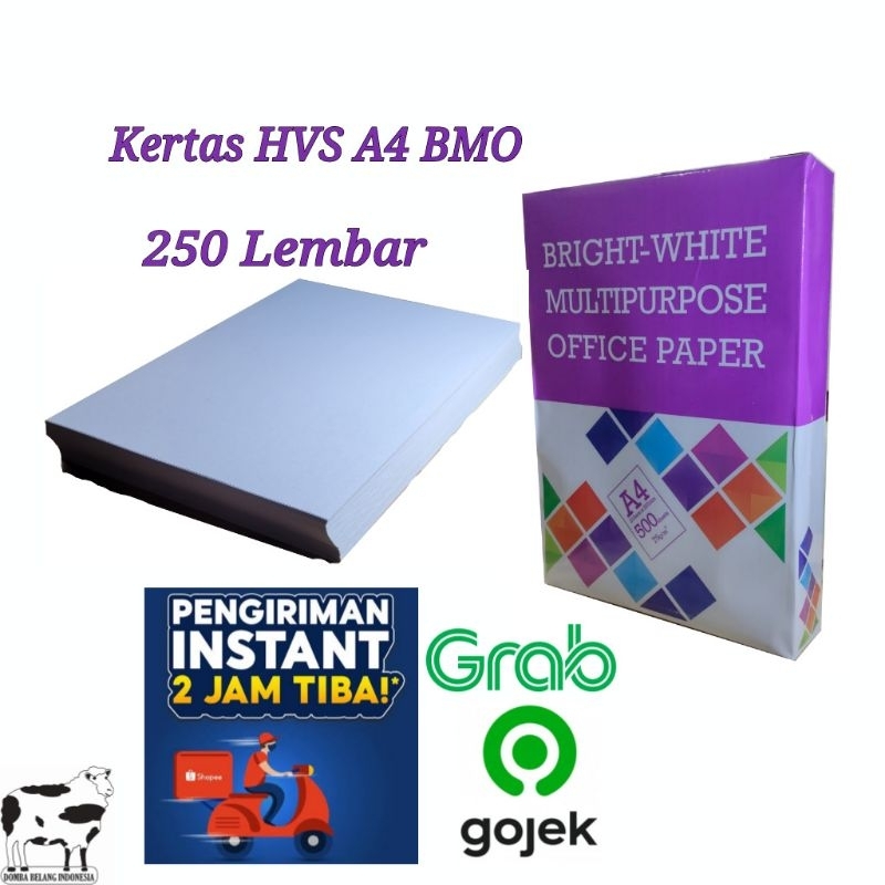 

Kertas HVS 250 Lembar (BMO A4 75 Gram)