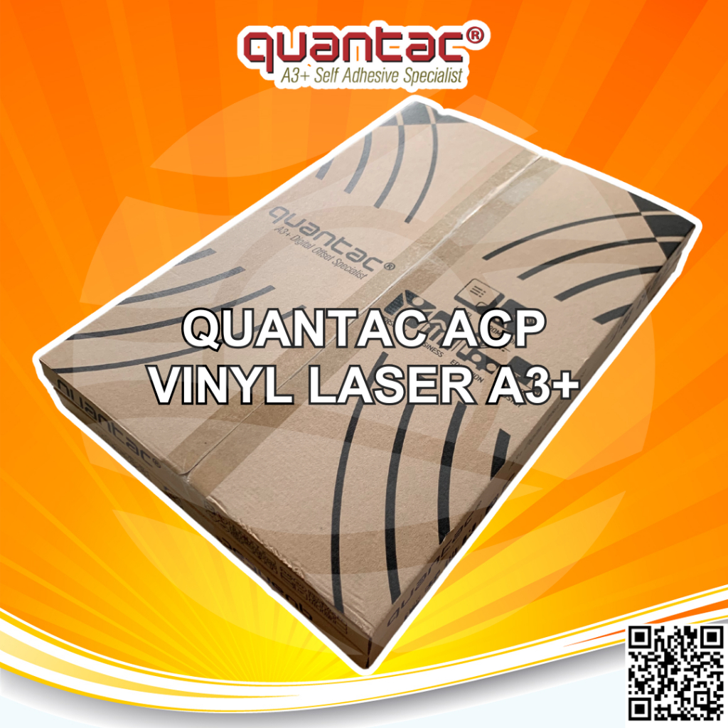 

Quantac ACP Sticker Vinyl Laser Toner A3+ Stiker Tebal Print Cut Anti Air - SAMEDAY/INSTANT