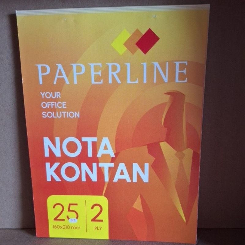

buku nota NCR paperline 2ply besar 160x210mm 25 lembar