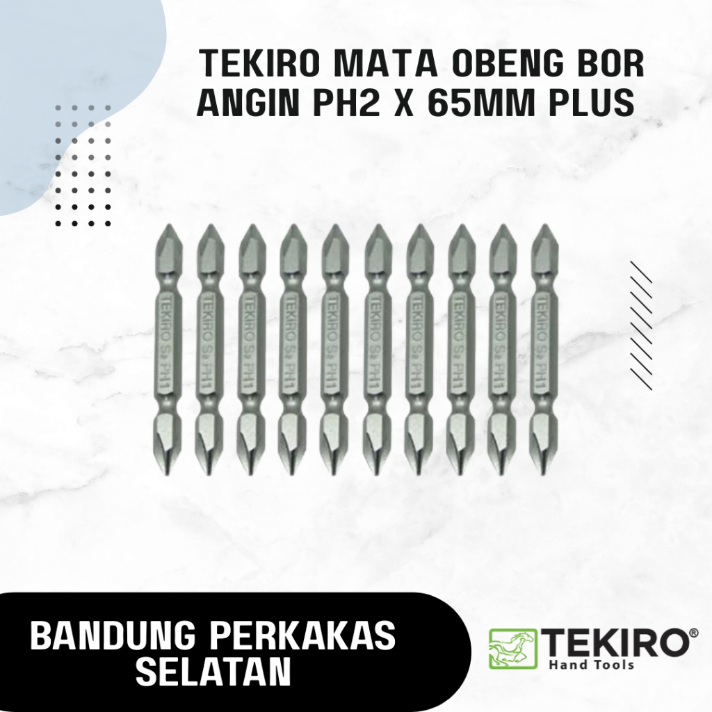 TEKIRO Mata Obeng Bor Angin PH2 x 65mm Plus (+)