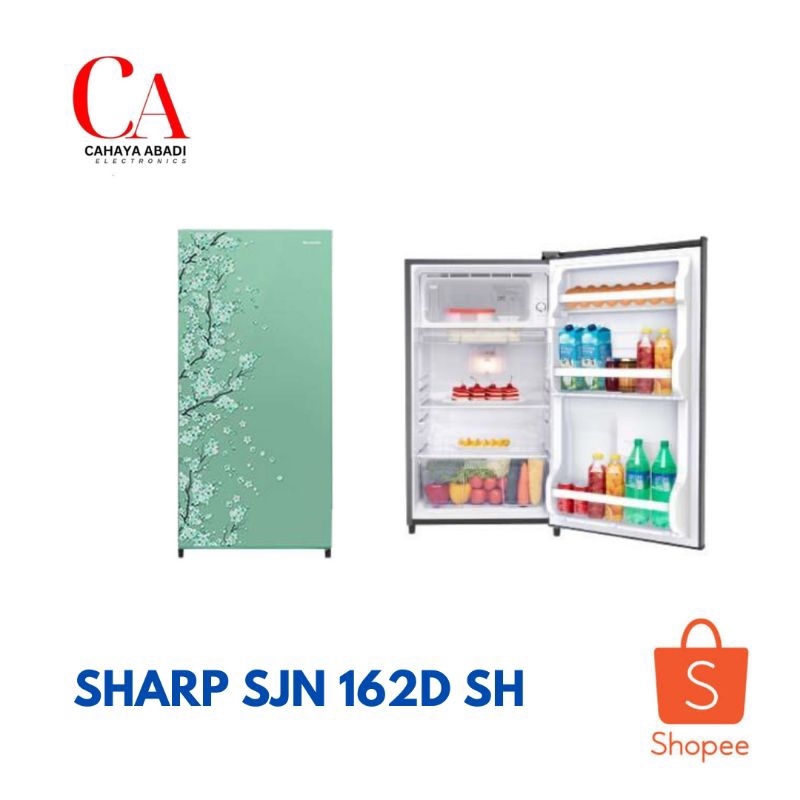 SHARP kulkas 1 pintu 133 liter SJN 162D SH SJ N162D SH SJN 162 DSH SJN162DSH