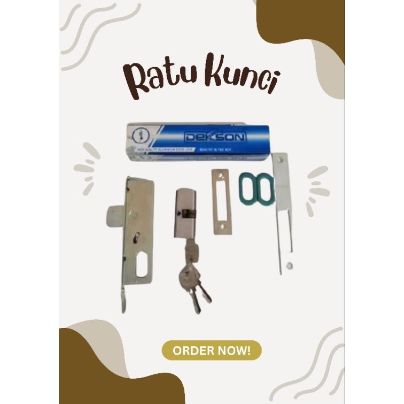 Kunci Swing Dekson KC 8123 Door Lock Dekson Pintu Aluminium Lidah