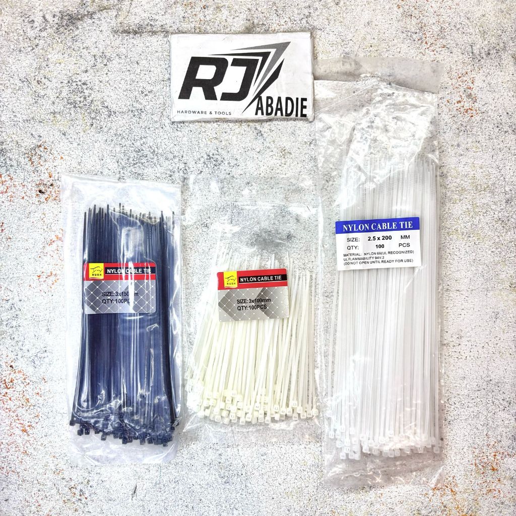 

[100PCS] Kabel Ties Tis Putih / Hitam 100 150 200 250 300 MM
