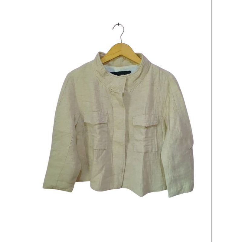 Blazer Wanita Crop Zara Basic