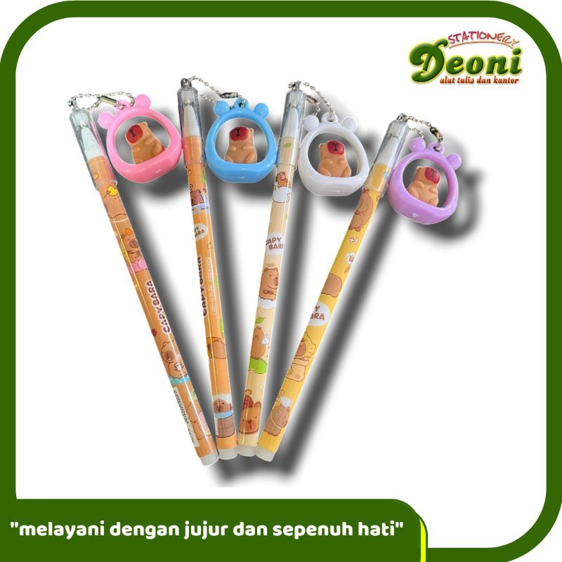 

Pena Gel Pen Pulpen Capybara + Gantungan 3877