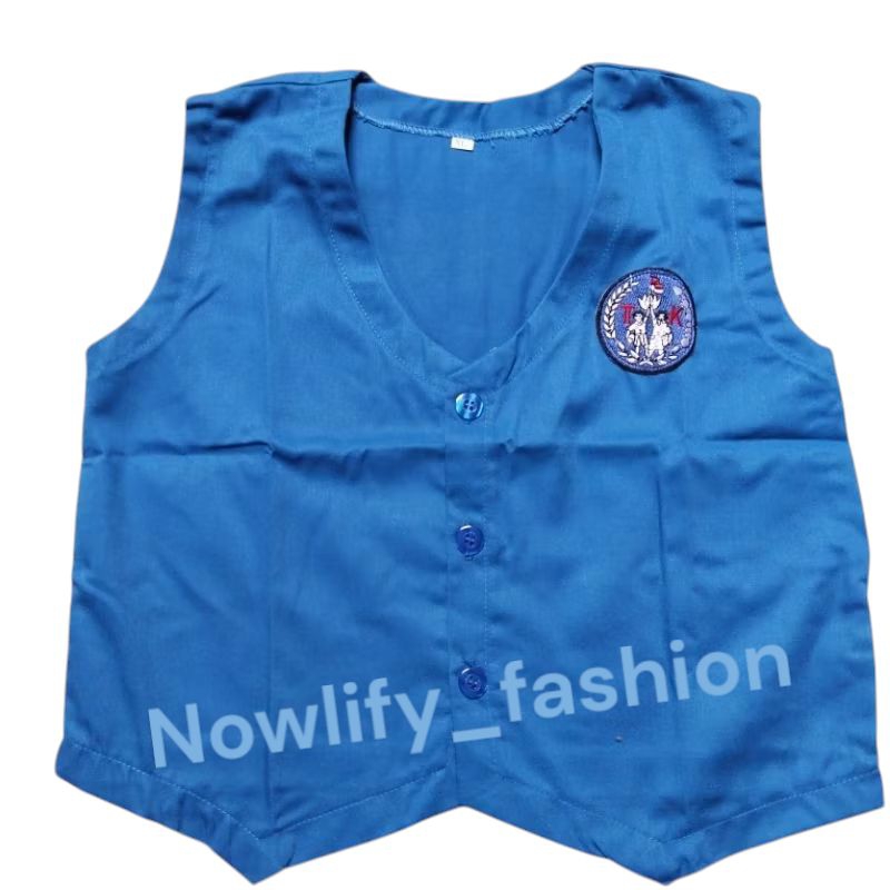 Rompi Bordir TK / Rompi Jas Biru Polos TK