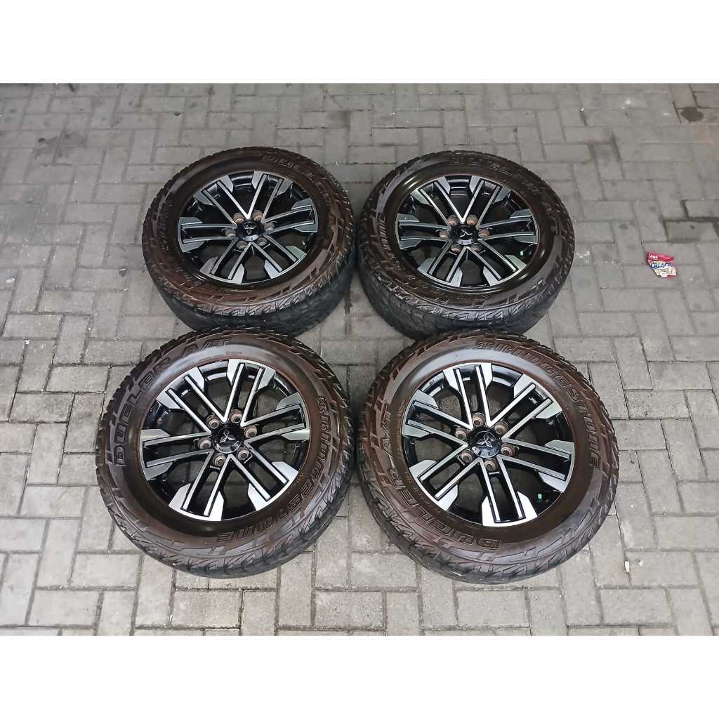 Velg Second ORIGINAL PAJERO OXFORD Ring 18 lubang 6x139 + BAN 265 60 R18 BRIDGESTONE A/T