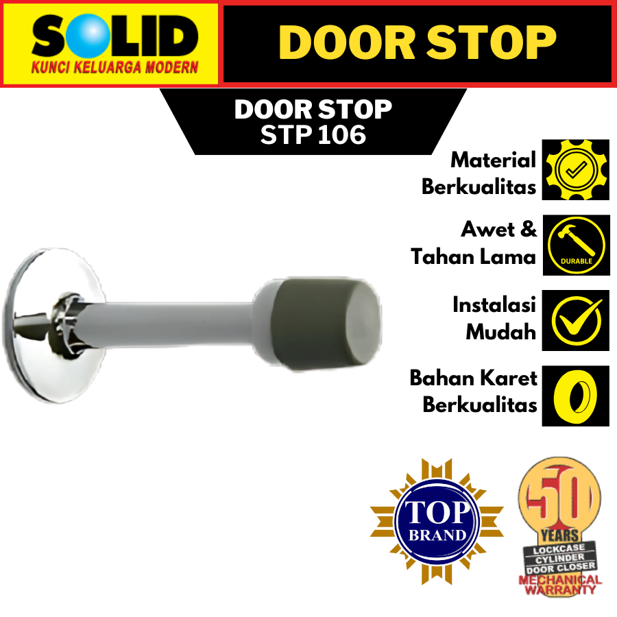 SOLID DOOR STOPPER STP 016 DOOR STOP KARET SOLID PENAHAN PINTU KARET STOPPER PINTU