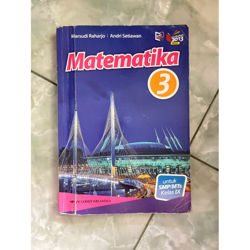 PRELOVED Buku Matematika SMP/MTS kelas 8 Penerbit Erlangga