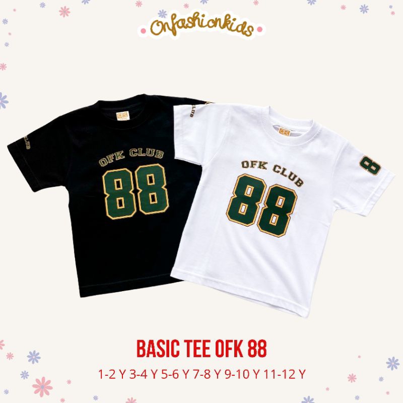 Basic OFK 88 Tee Kaos Anak Laki-laki