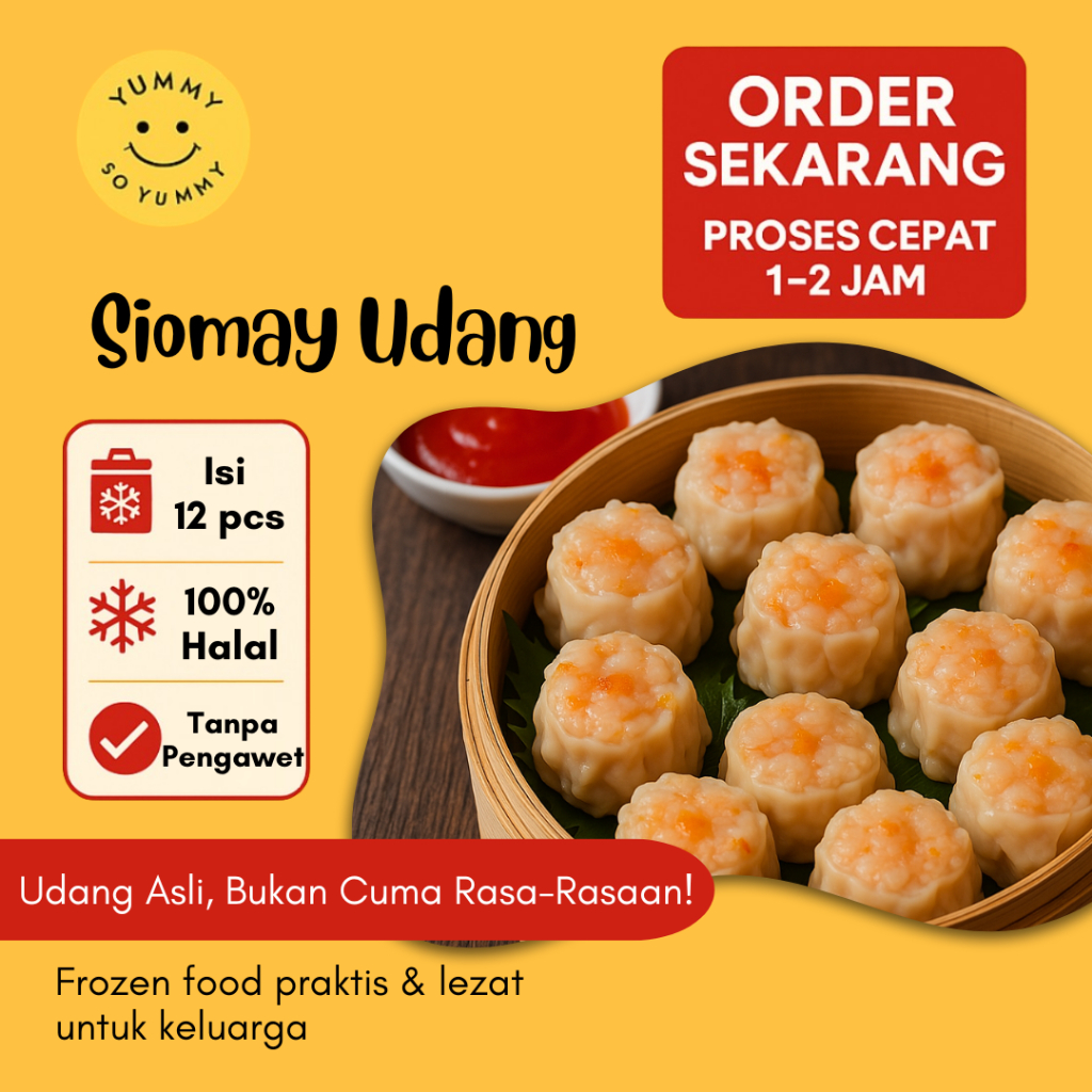 

Makanan Beku Frozen Siomay Udang Premium Dimsum Resto