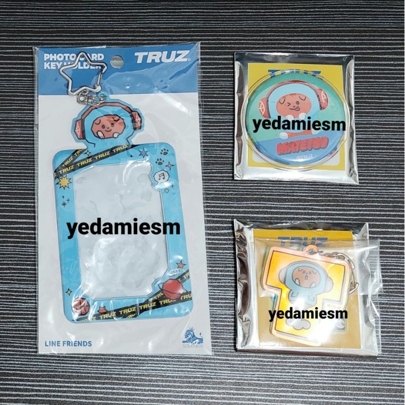 [READY STOCK INA SIAP KIRIM] OFFICIAL TRUZ TREASURE MATETSU BC KR BAGCHARM PHOTOCARD HOLDER KEYRING 