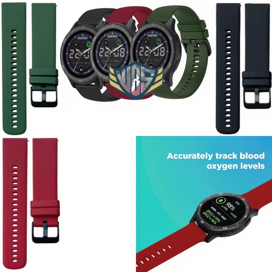 Tali Jam Tangan Digitec Smart Watch Strap Rubber Digitec Futura