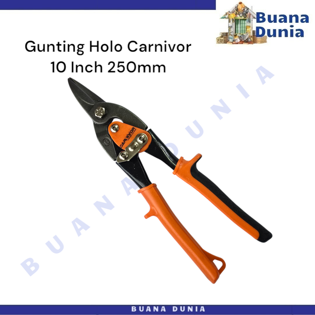 

Gunting Holo Carnivor 10 Inch 250mm | Gunting Baja Ringan 10" | Aviation Snip | Gunting Seng | (1PC)