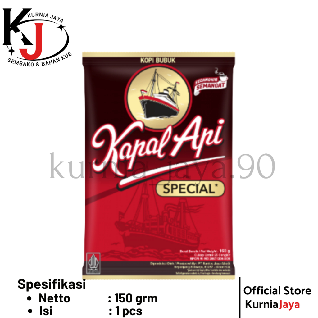 

[ KAPAL API ] Kopi Bubuk Hitam 150gr