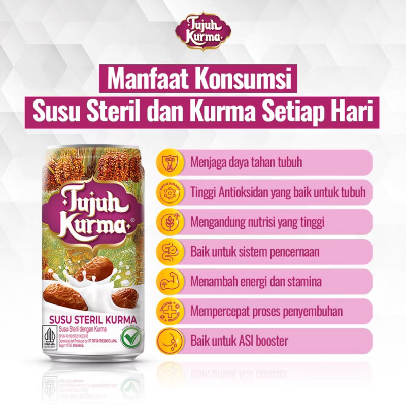 

Susu 7 kurma grosir isi 6 pcs