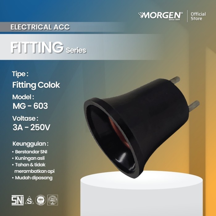 FITTING COLOK MORGEN FITTING LAMPU COLOK FITTING LAMPU TIDUR MORGEN - MG-603 MG603