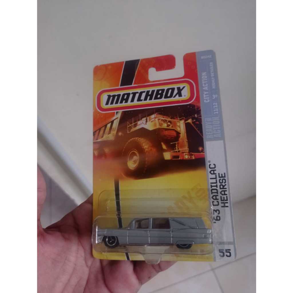 matchbox 63 Cadillac hearse  silver ambulance peti jenazah