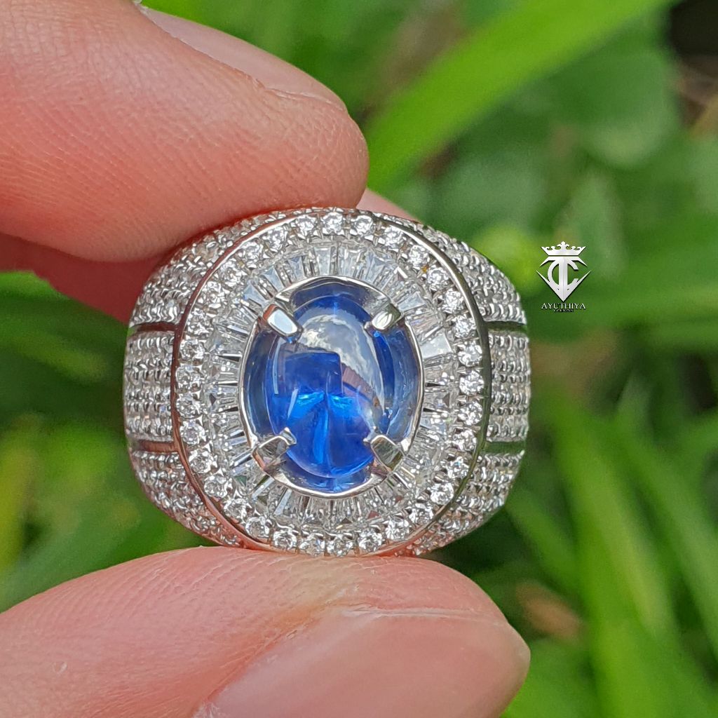 Batu Permata Natural Blue Sapphire SriLanka No Heat 2.04 Ct CGL Lab Certified