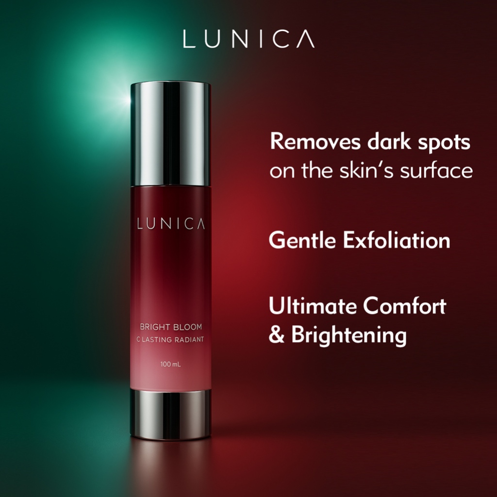 Toner Mencerahkan LUNICA Bright Bloom - C Lasting Radiant | Toner Pemutih Wajah Glowing Ampuh BPOM