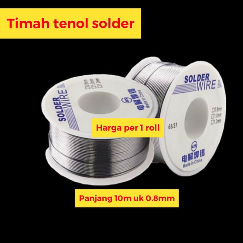 timah tenol solder 10 meter timah solder listrik