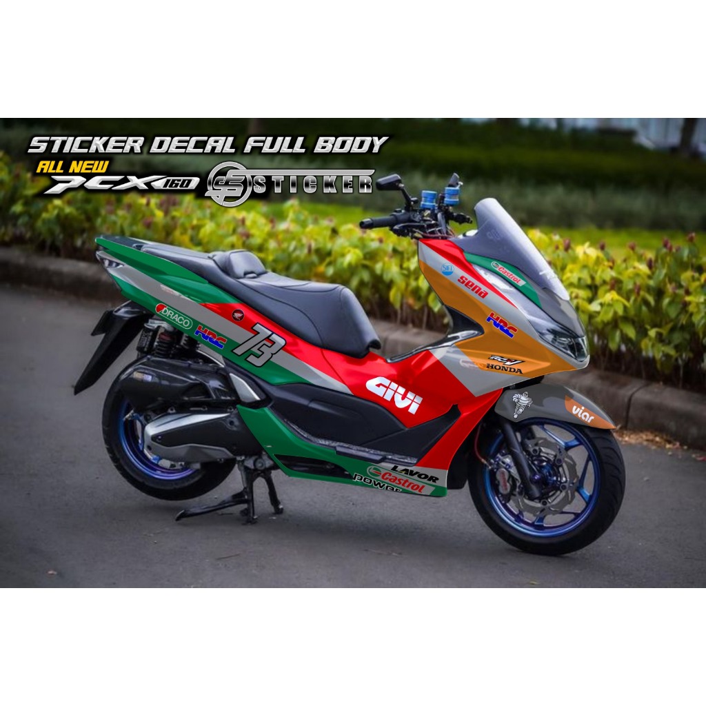 stiker decal honda pcx160 full body pcx160 abs variasi list body fullblok motif Limited Edition