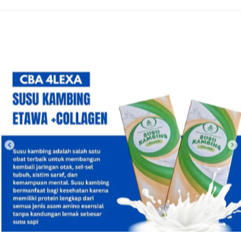 

CBA 4LEXA Susu Kambing Etawa + Collagen