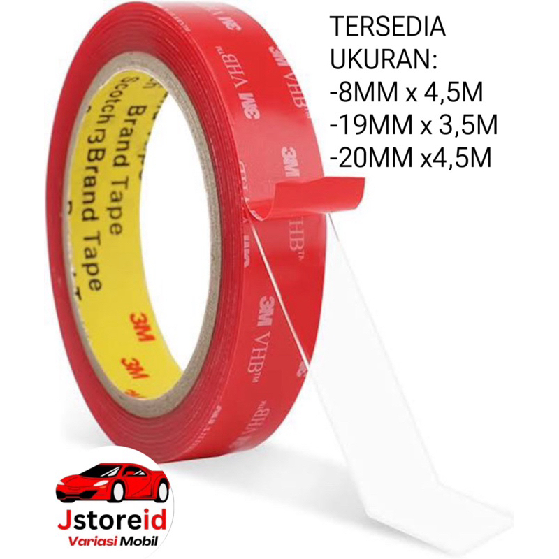 

Double Tape 3M PE Foam Busa Putih / Double Tape 3M Silikon 2 Sisi Ukuran 8MM 19MM 20MM