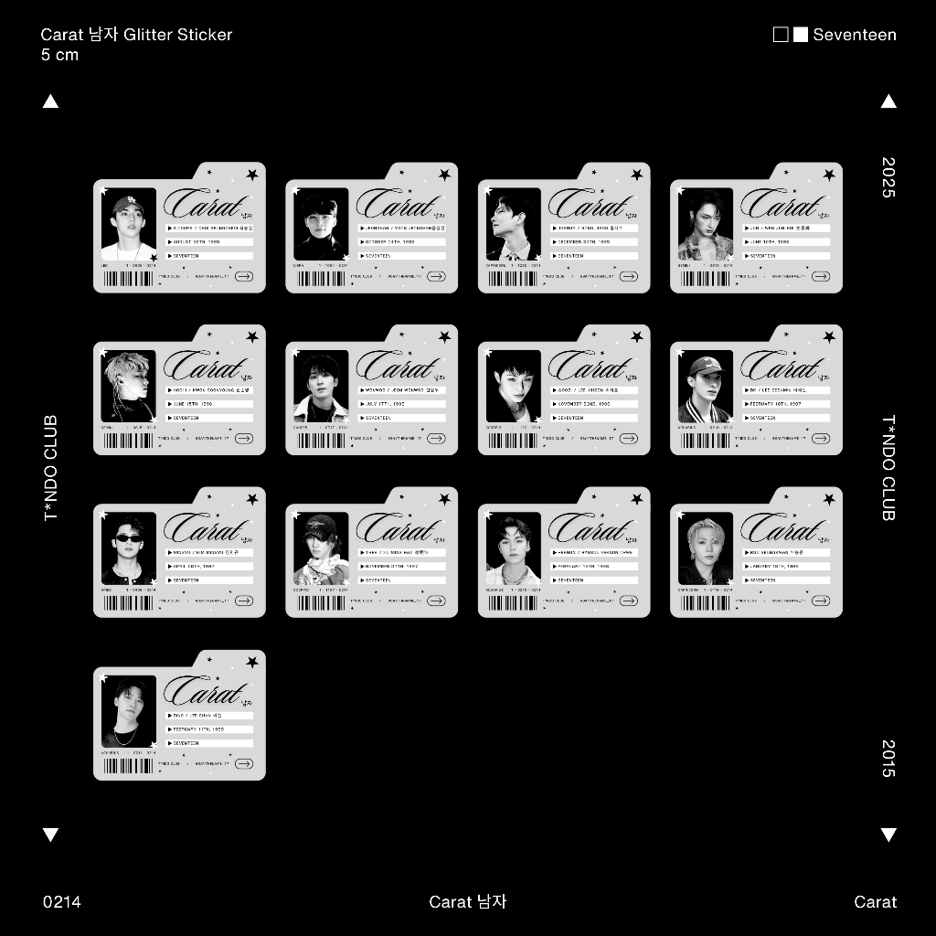 

Carat, Engene, Onedoor Glitter Sticker