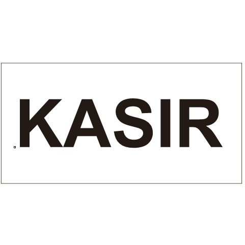 

tanda sign kasir akrilik UV bukan sticker