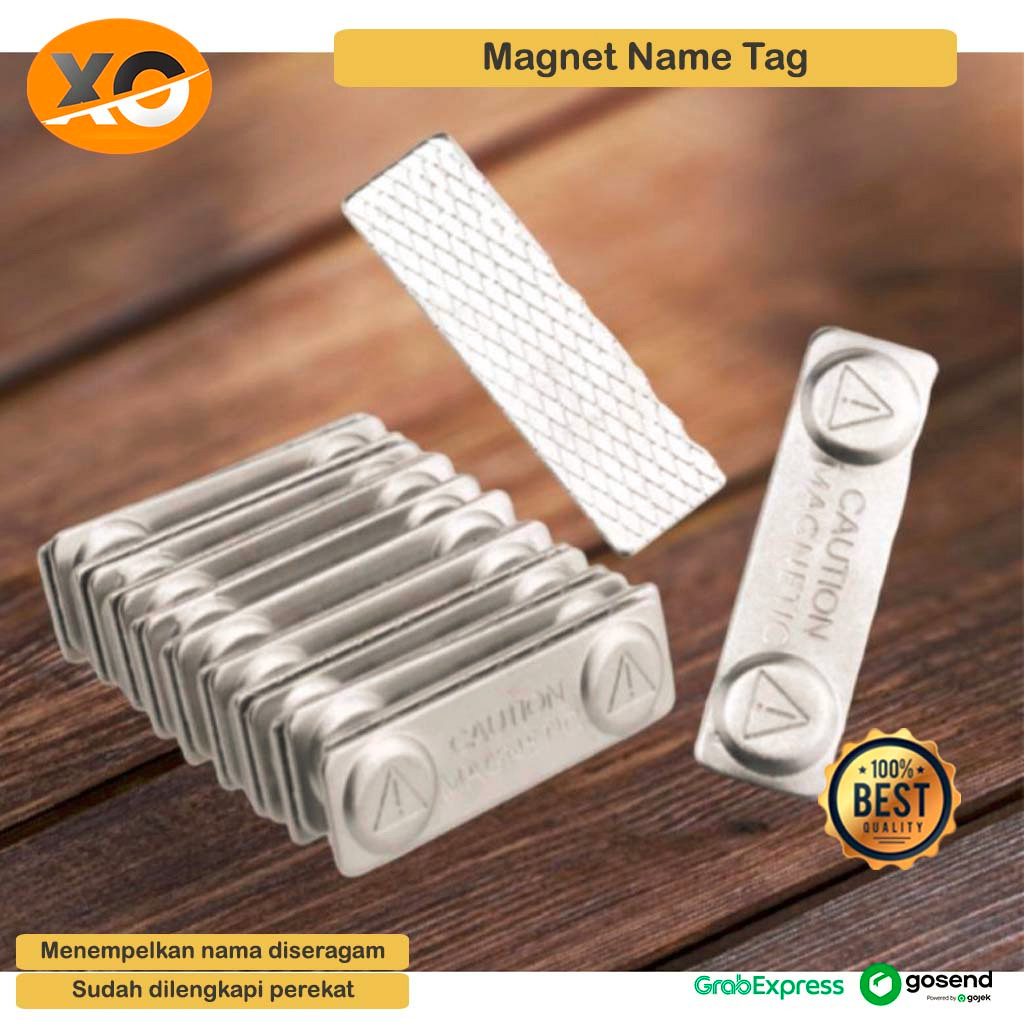 

Magnet Name Tag Dada Papan Magnetic Nama Dada Pengenal Seragam Sekolah Harga Satuan Murah Bahan Nikel
